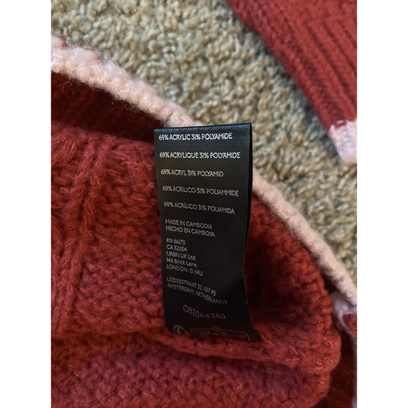 Urban Outfitters Kimchi Blue Womens Cable Knit Cardigan Floral‎ Button Sz Medium - Picture 7 of 9